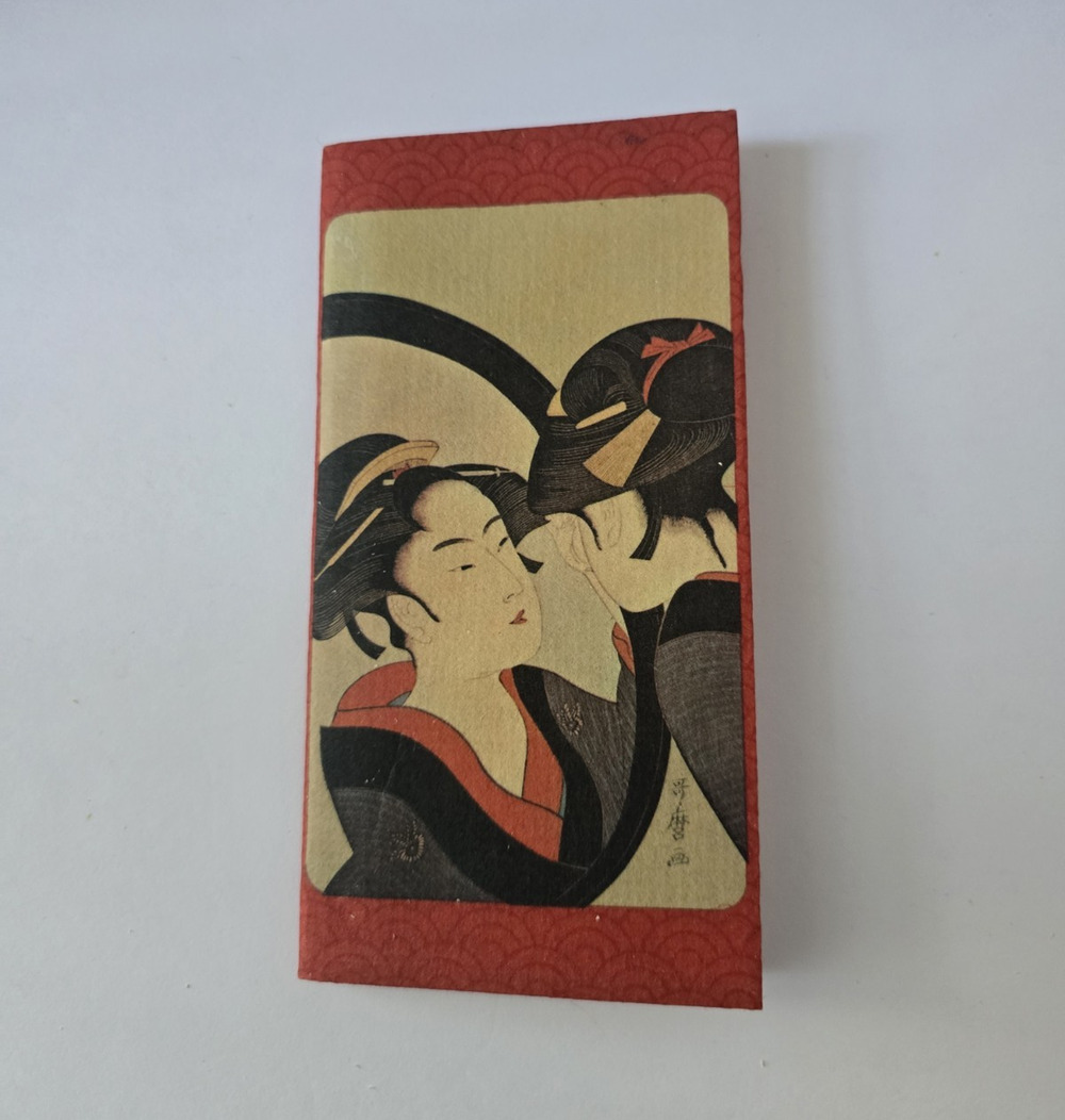 Vintage Japanese Wagami Rice Paper Wallet withβ the original interior paper pad.